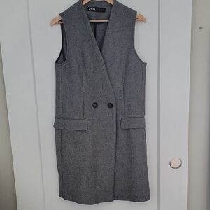 Zara Charcoal Textured Vest